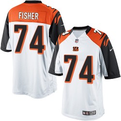 Cincinnati Bengals Jake Fisher Official Nike White Limited Adult Road NFL Jersey