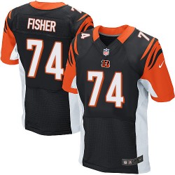 Cincinnati Bengals Jake Fisher Official Nike Black Elite Adult Home NFL Jersey