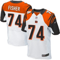 Cincinnati Bengals Jake Fisher Official Nike White Elite Adult Road NFL Jersey