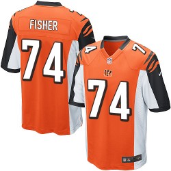 Cincinnati Bengals Jake Fisher Official Nike Orange Game Adult Alternate NFL Jersey