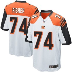 Cincinnati Bengals Jake Fisher Official Nike White Game Youth Road NFL Jersey