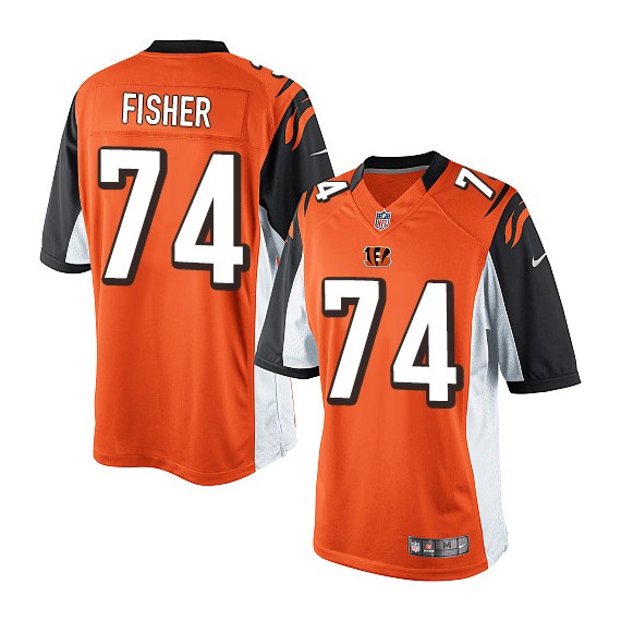 Cincinnati Bengals Jake Fisher Official Nike Orange Limited Youth Alternate NFL Jersey