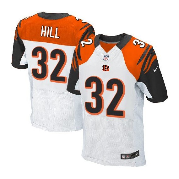 Cincinnati Bengals Jeremy Hill Official Nike White Elite Adult Road NFL Jersey