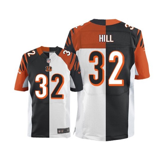 Cincinnati Bengals Jeremy Hill Official Nike Two Tone Limited Adult Team/Road NFL Jersey