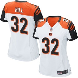 Cincinnati Bengals Jeremy Hill Official Nike White Limited Women's Road NFL Jersey