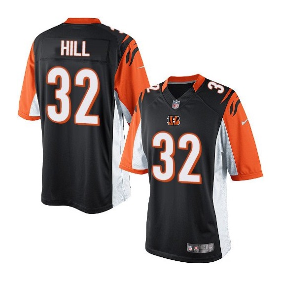 Cincinnati Bengals Jeremy Hill Official Nike Black Elite Youth Home NFL Jersey