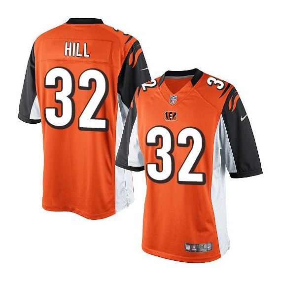 Cincinnati Bengals Jeremy Hill Official Nike Orange Elite Youth Alternate NFL Jersey