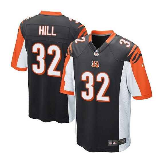 Cincinnati Bengals Jeremy Hill Official Nike Black Game Youth Home NFL Jersey