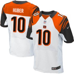 Cincinnati Bengals Kevin Huber Official Nike White Elite Adult Road NFL Jersey