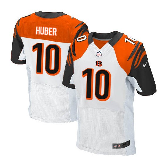 Cincinnati Bengals Kevin Huber Official Nike White Elite Adult Road NFL Jersey
