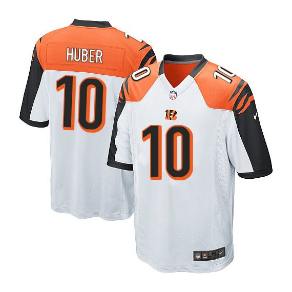 Cincinnati Bengals Kevin Huber Official Nike White Game Adult Road NFL Jersey