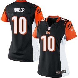 Cincinnati Bengals Kevin Huber Official Nike Black Limited Women's Home NFL Jersey