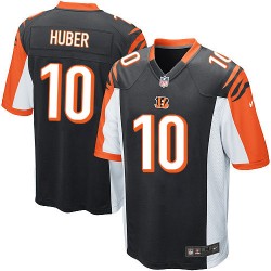 Cincinnati Bengals Kevin Huber Official Nike Black Elite Youth Home NFL Jersey