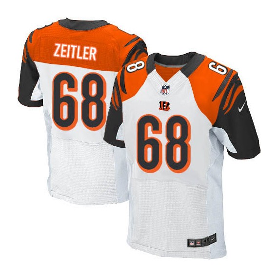 Cincinnati Bengals Kevin Zeitler Official Nike White Elite Adult Road NFL Jersey