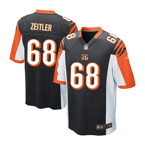 Cincinnati Bengals Kevin Zeitler Official Nike Black Elite Youth Home NFL Jersey