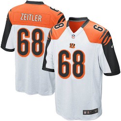 Cincinnati Bengals Kevin Zeitler Official Nike White Elite Youth Road NFL Jersey