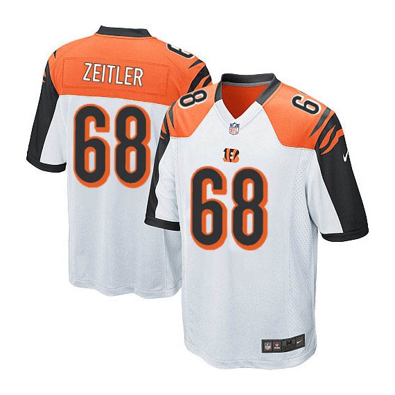 Cincinnati Bengals Kevin Zeitler Official Nike White Limited Youth Road NFL Jersey