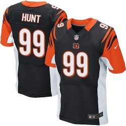 Cincinnati Bengals Margus Hunt Official Nike Black Elite Adult Home NFL Jersey