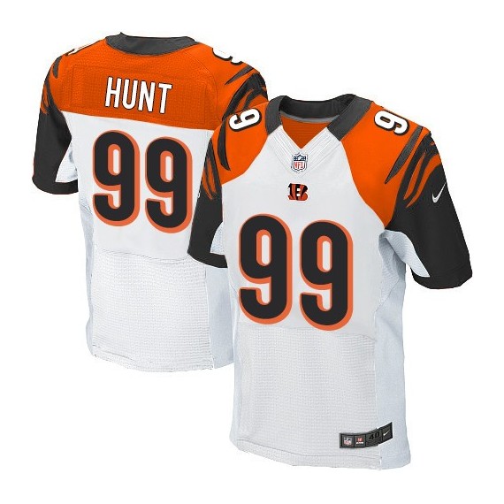 Cincinnati Bengals Margus Hunt Official Nike White Elite Adult Road NFL Jersey