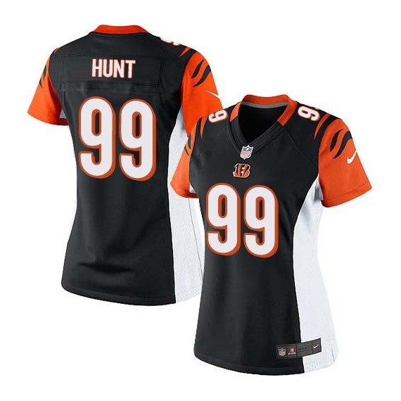 Cincinnati Bengals Margus Hunt Official Nike Black Limited Women's Home NFL Jersey